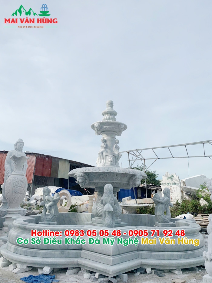Thi Công Đài Phun Nước Nghệ Thuật Bằng Đá